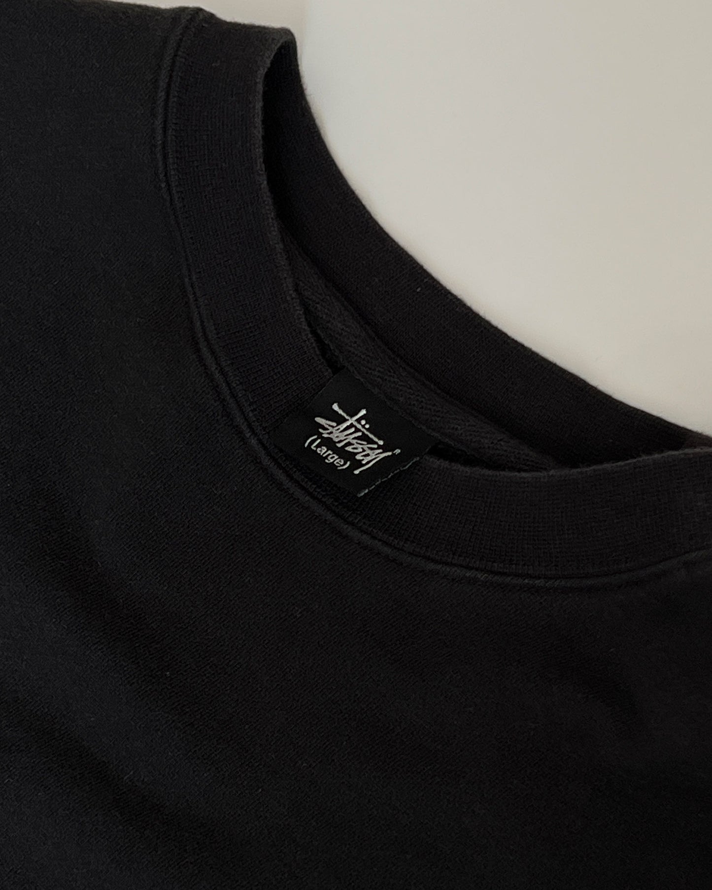 2000s Stüssy Black/Pink Logo Sweatshirt