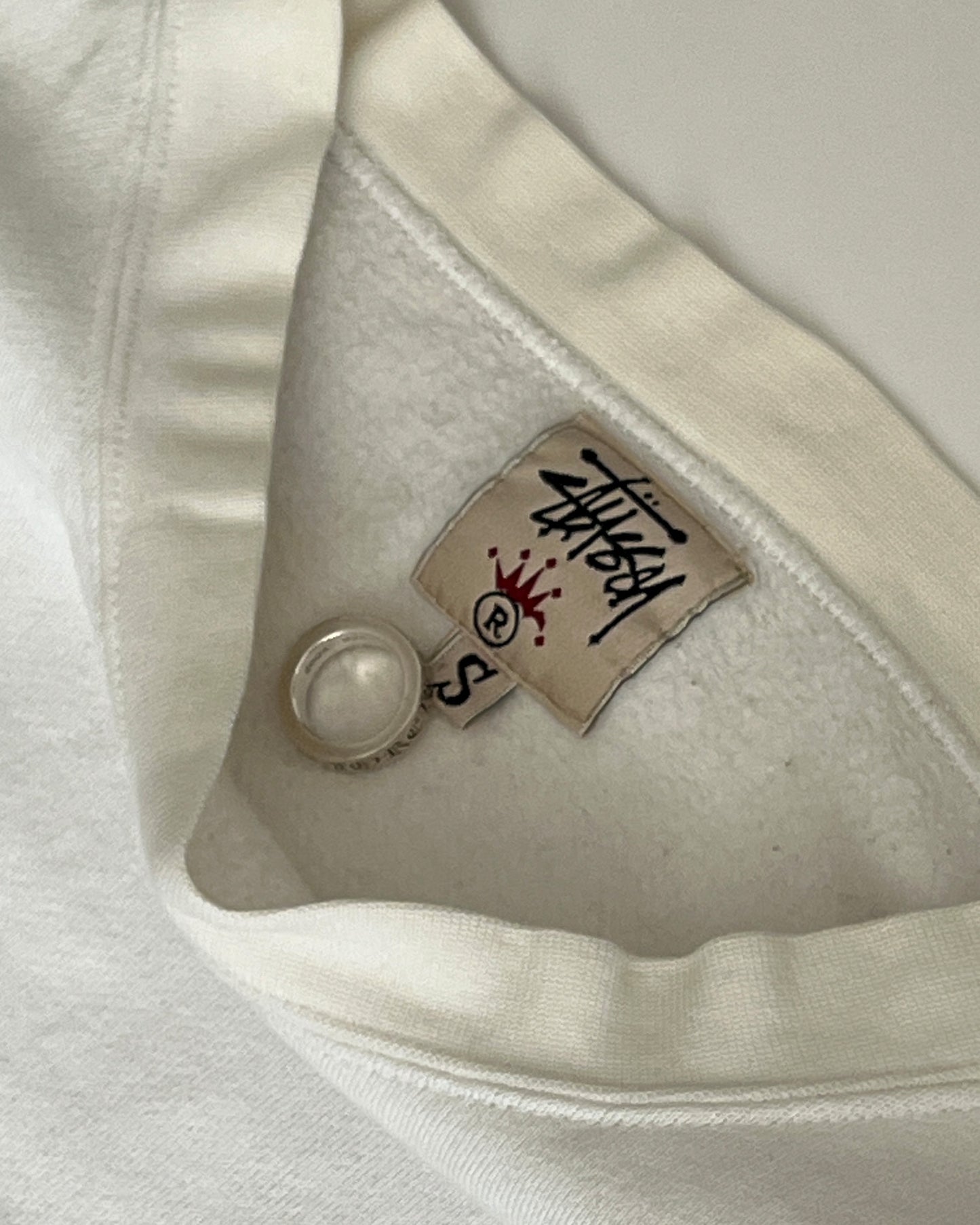 1990s Stüssy White "Stüssy Sport" Sweatshirt