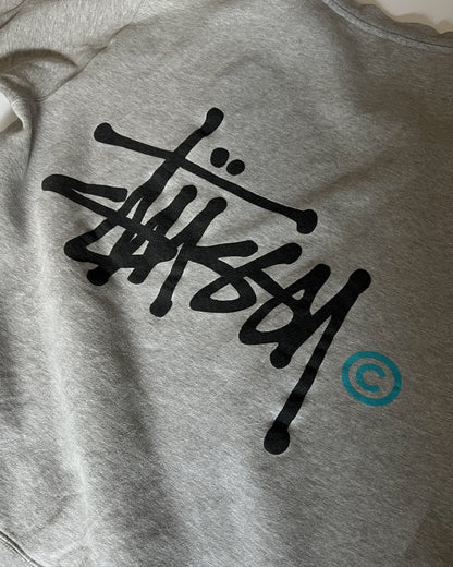 1990s Stüssy Grey Signature Sweatshirt