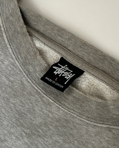 1990s Stüssy Grey Signature Sweatshirt