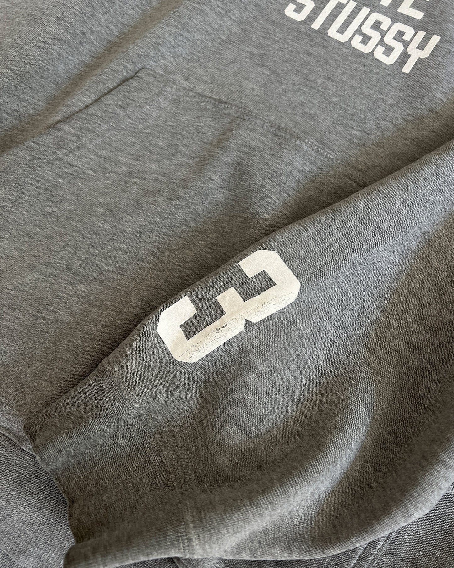 2000s Stüssy Grey "Tokyo INT2" Hoodie