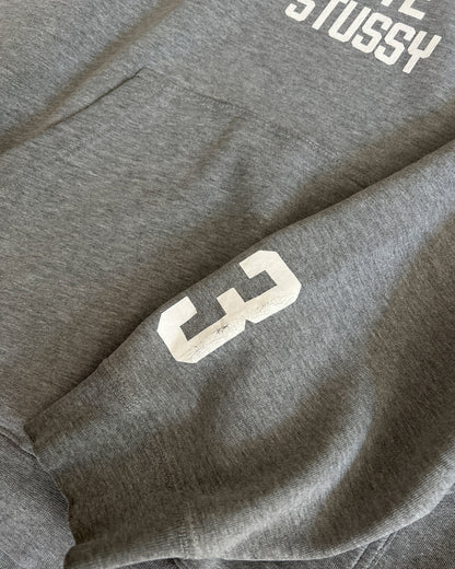 2000s Stüssy Grey "Tokyo INT2" Hoodie