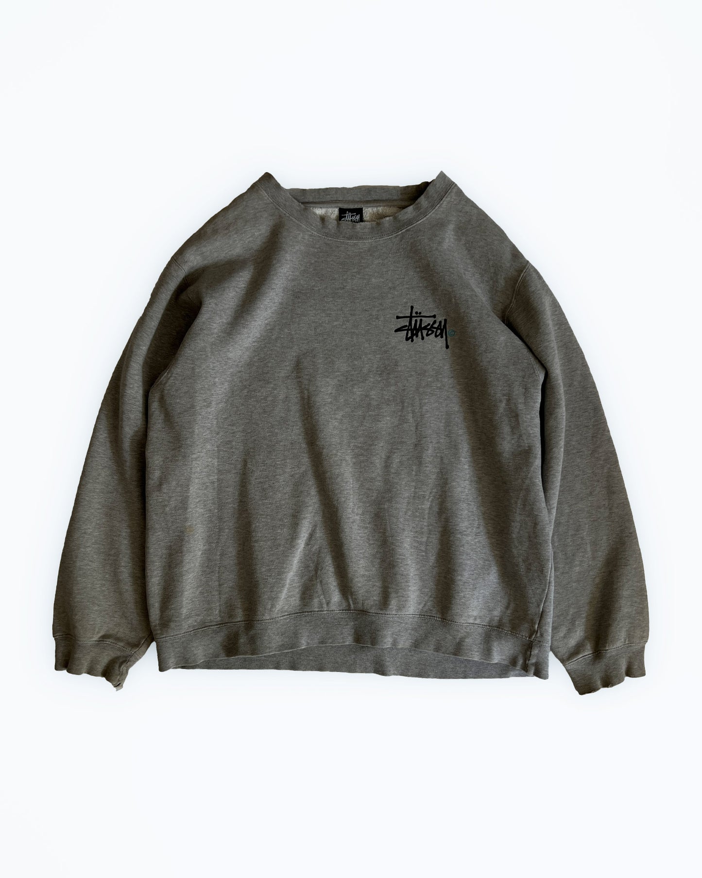 1990s Stüssy Grey Signature Sweatshirt