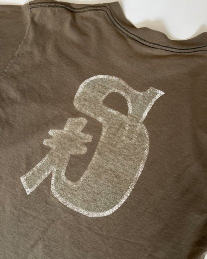 1990s Stüssy Olive "S" T-Shirt