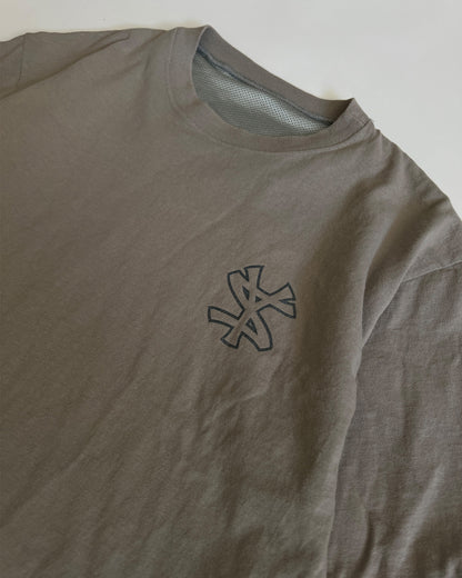 2000s Stüssy Beige/Grey "NY Yankees" Reversible T-Shirt