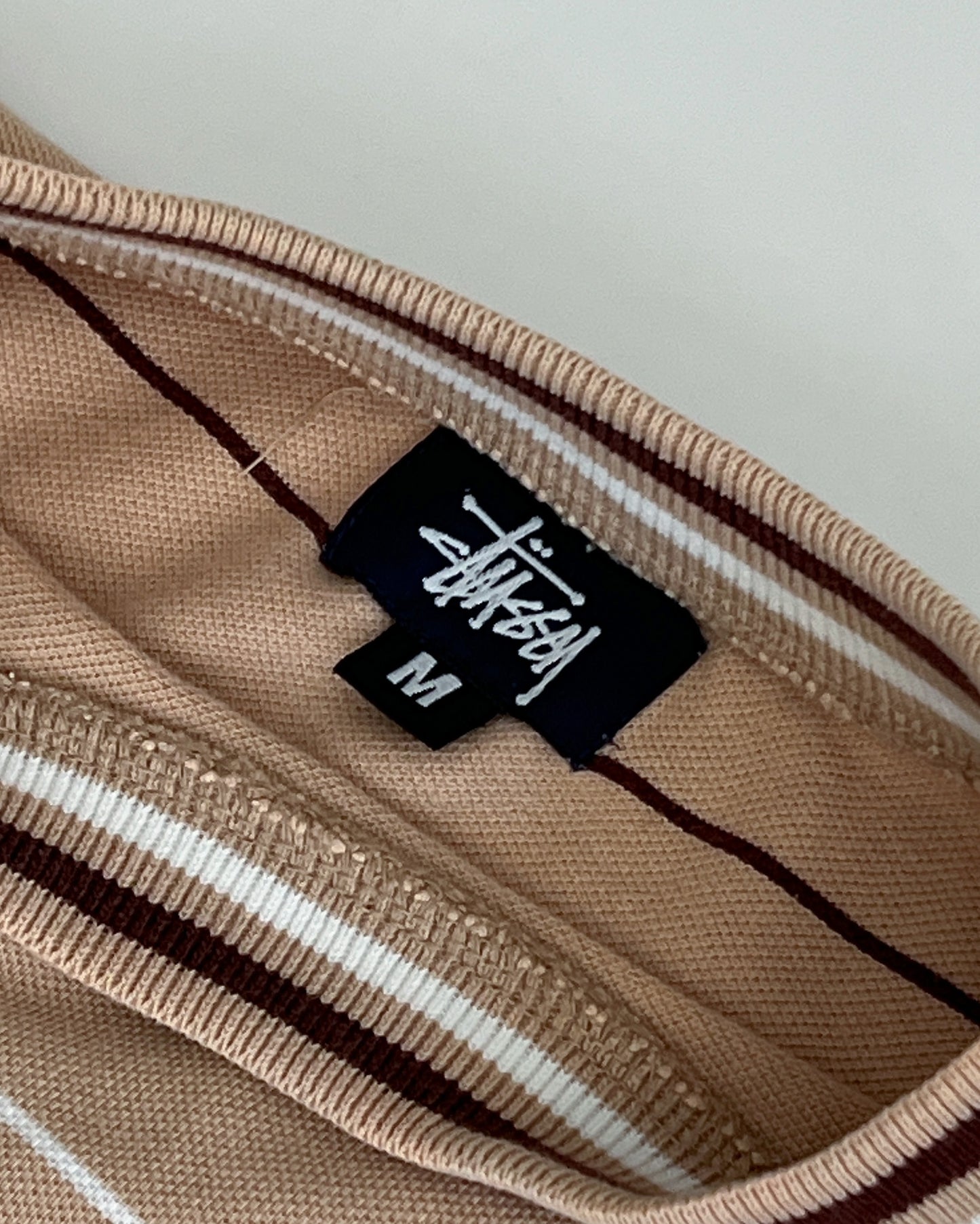 2000s Stüssy Beige/Orange Moped T-Shirt
