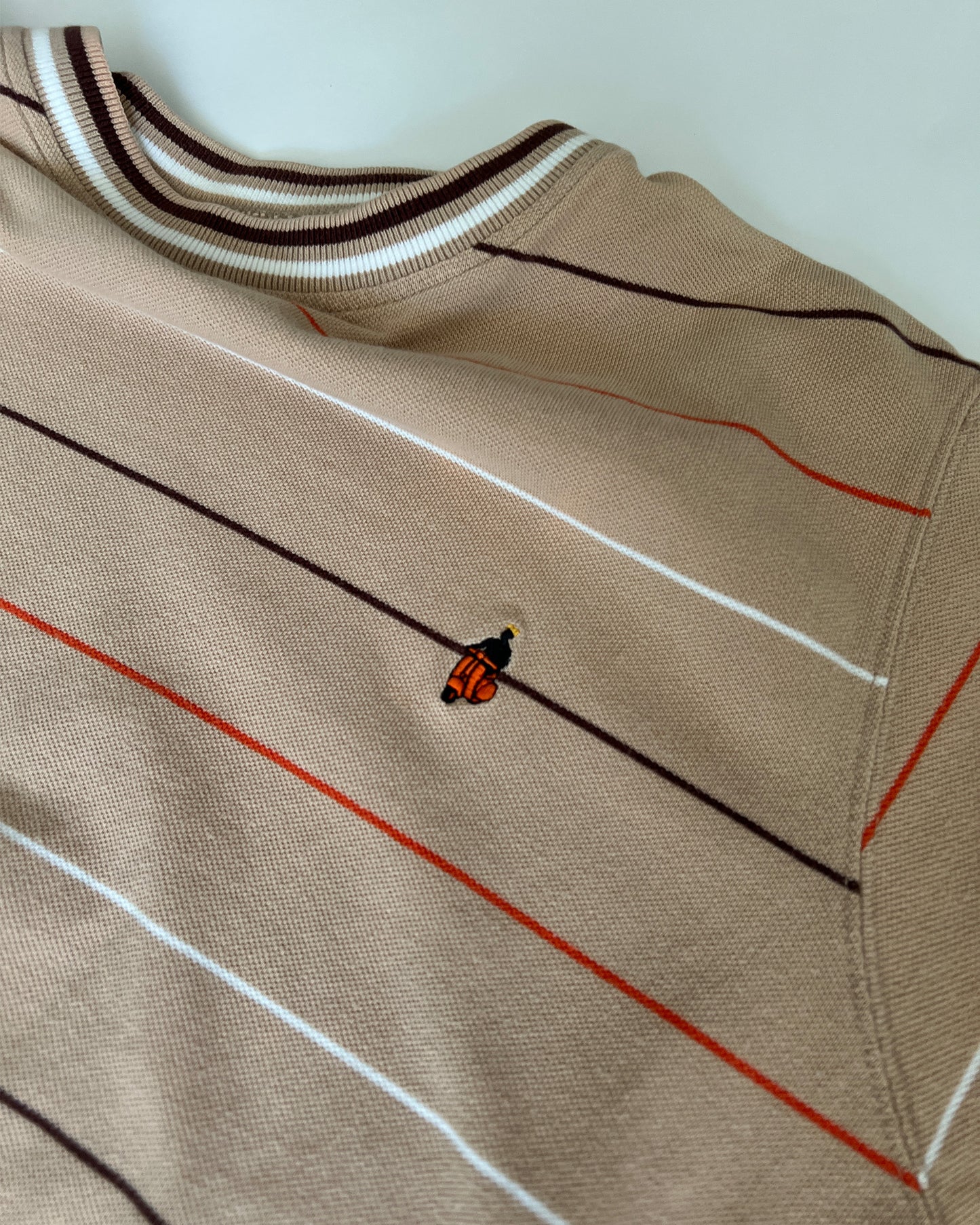2000s Stüssy Beige/Orange Moped T-Shirt