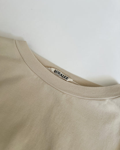 Auralee Yellow Elastic High Gauge Sweat Pullover