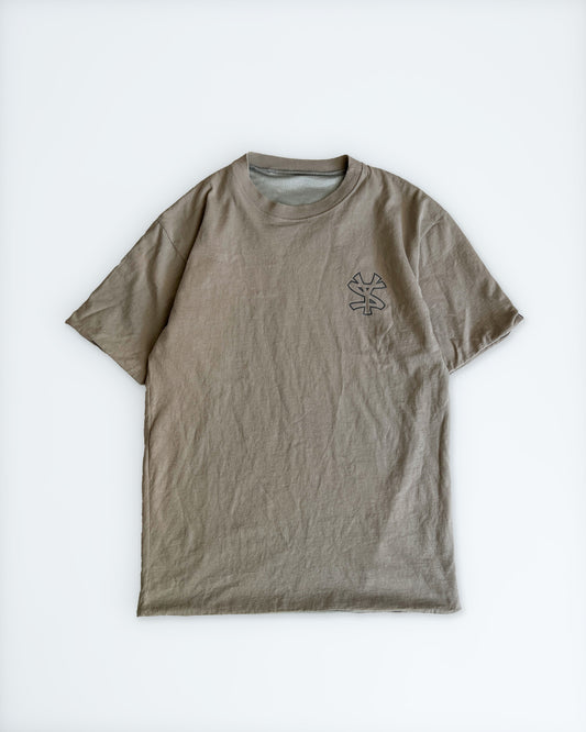 2000s Stüssy Beige/Grey "NY Yankees" Reversible T-Shirt