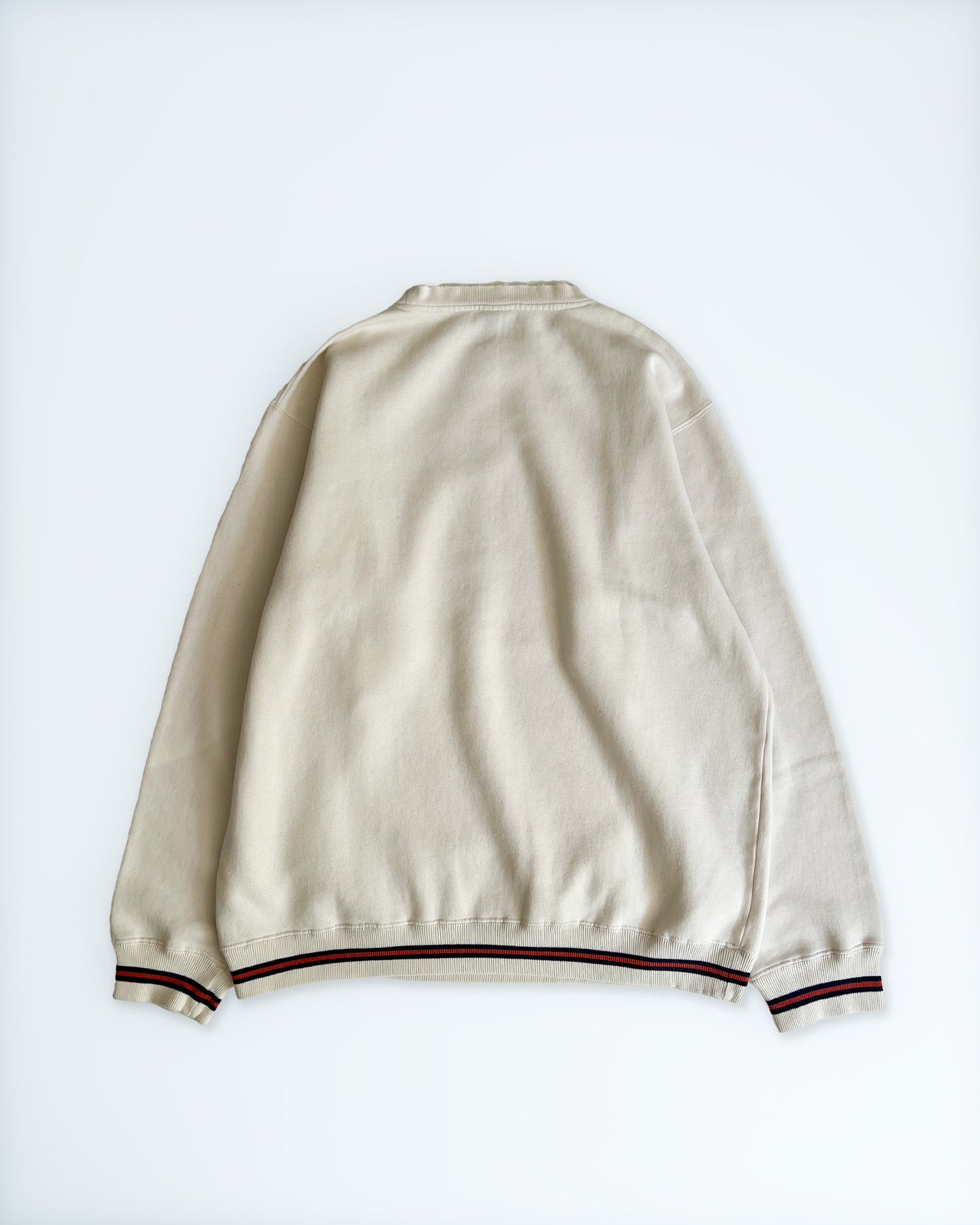 1990s Stüssy Ivory Ringer Sweatshirt