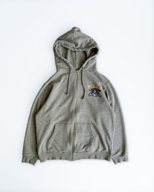 2000s Stüssy Grey "NY Knicks" Hoodie