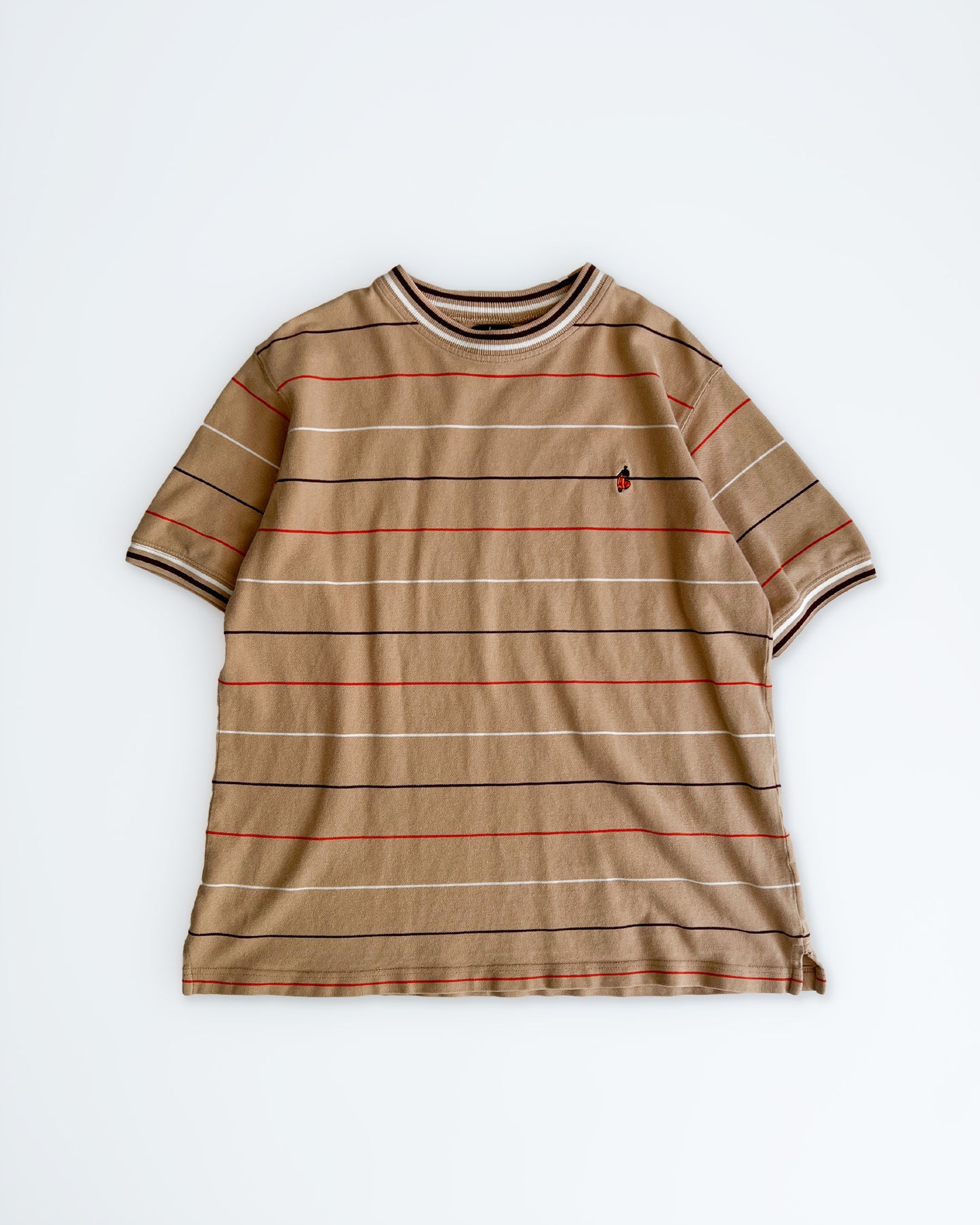 2000s Stüssy Beige/Orange Moped T-Shirt