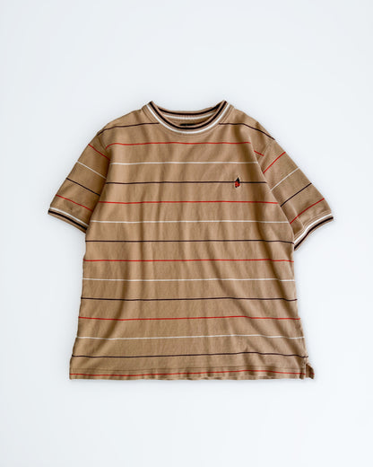 2000s Stüssy Beige/Orange Moped T-Shirt